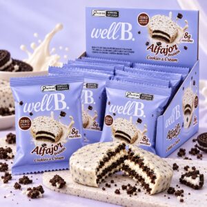 Alfajor Cookies & Cream · Caixa com 12